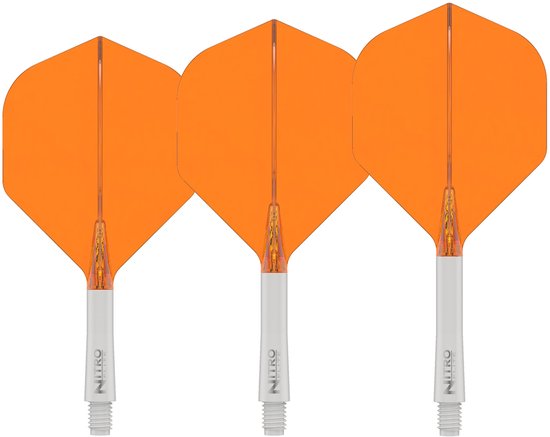 Red Dragon Nitro Flite White and Orange - Dart Flights van Red Dragon