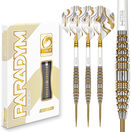Red Dragon Paradym Gold Torpedo 90% - Dartpijlen van Merkloos