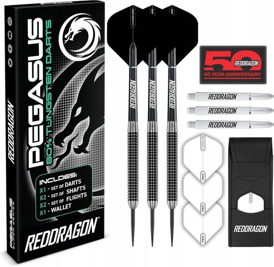 RED DRAGON Pegasus Wolframen Darts 22g - Professionele Set van Red Dragon