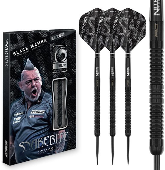 Red Dragon Peter Wright Black Mamba 90% - Dartpijlen van Merkloos
