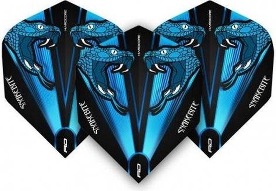 Red Dragon Peter Wright Snakebite Blue Transparent - Dart Flights van Red Dragon