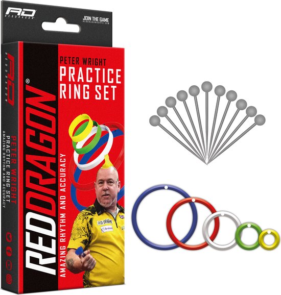 RED DRAGON - Peter Wright Snakebite exclusieve en officiële dart-trainingsringen van Red Dragon