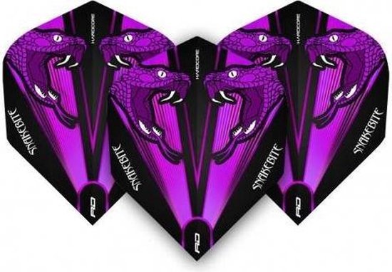 Red Dragon Peter Wright Snakebite Pink Transparent - Dart Flights van Red Dragon