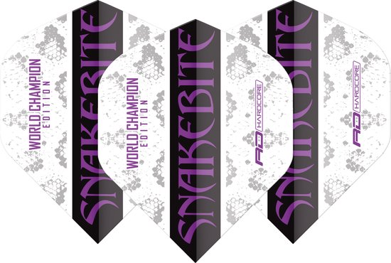 Red Dragon Peter Wright Snakebite World Champion 2020 White - Dart Flights van Merkloos