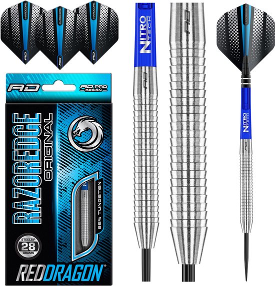 RED DRAGON - Razor Edge Original: Steeltip Tungsten Dartpijlen Professioneel - 28 gram van Red Dragon