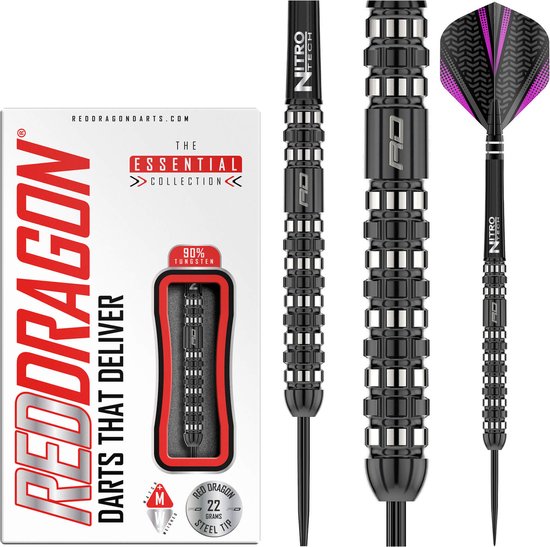 RED DRAGON - Rogue: Steeltip Tungsten Dartpijlen Professioneel - 22 gram van Red Dragon
