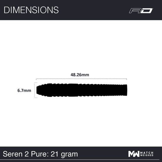 Red Dragon Seren Pure 2 90% - Dartpijlen van Red Dragon