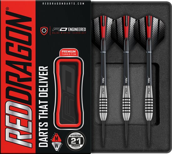 RED DRAGON - Swingfire 2 Flightmaster: Steeltip Tungsten Dartpijlen Professioneel - 21 gram van Merkloos