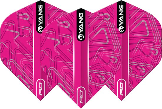 Red Dragon Yin Yang Pink Black - Dart Flights van Red Dragon
