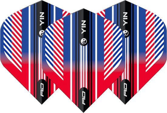 Red Dragon Yin Yang Red Blue - Dart Flights van Merkloos