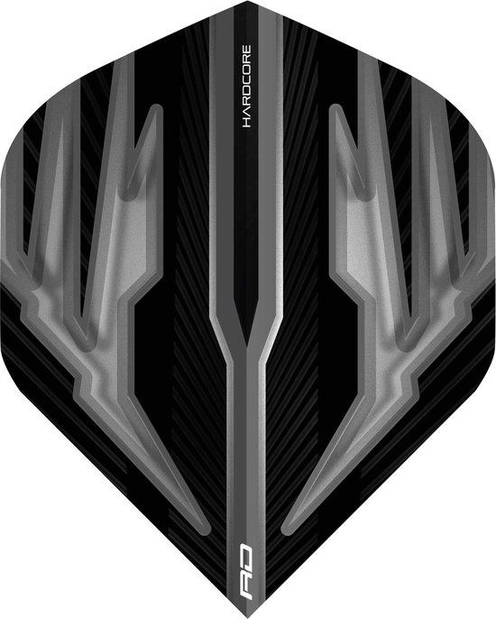 RedDragon Hardcore Dartflights - Zwart-Grijs van Reddragon