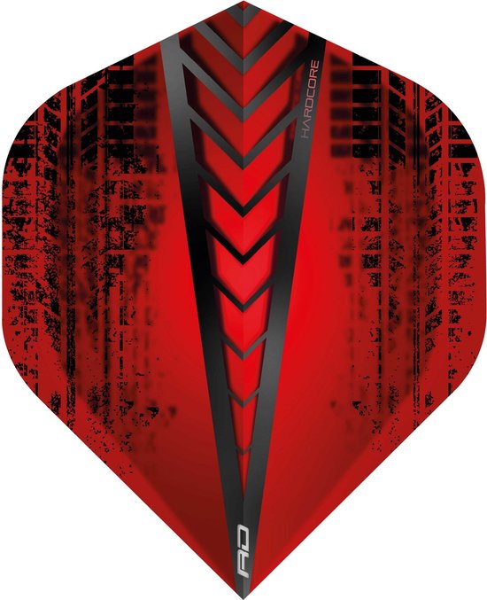 RedDragon Hardcore Radical Dartflights - Rood van Reddragon
