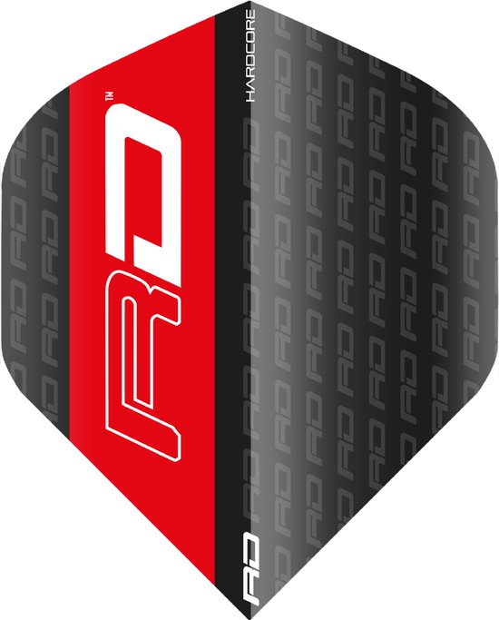RedDragon Hardcore XT Dartflights - Zwart-Rood van Reddragon