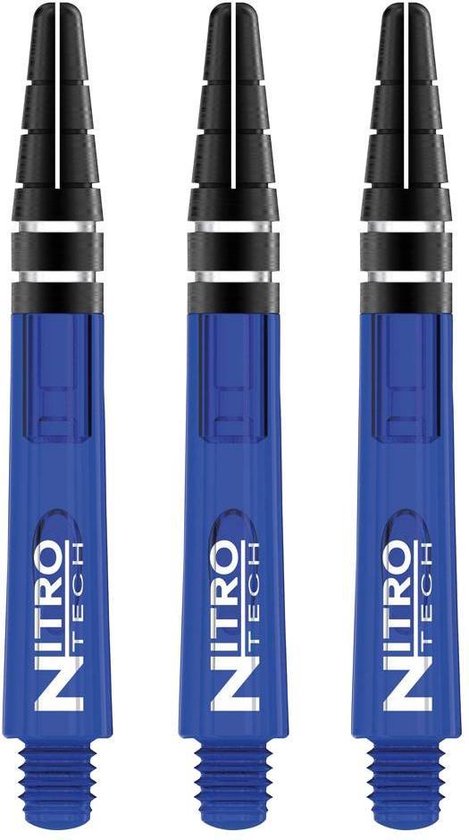 RedDragon Nitrotech DartShafts - Blauw - Medium - (1 Set) van Reddragon