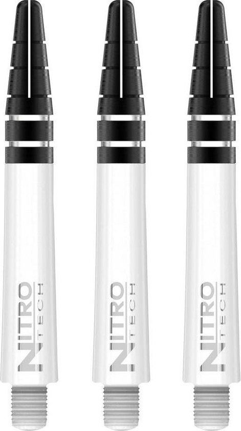 RedDragon Nitrotech DartShafts - Wit - Medium - (1 Set) van Reddragon