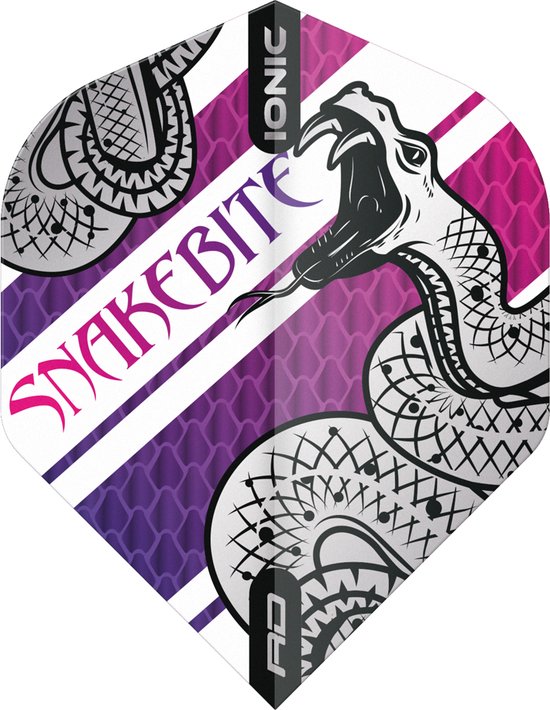 Reddragon Snakebite Ionic Coiled Snake Dart Flights - Paars van Reddragon