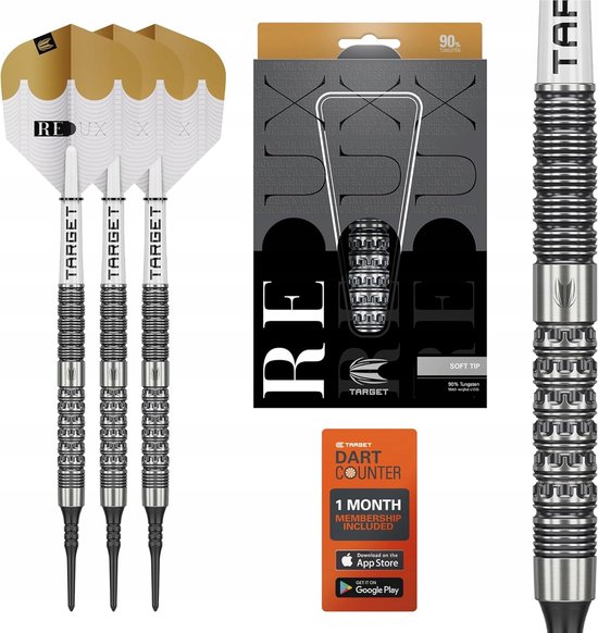 Redux Soft Tip Dartpijlen 90% Wolfram 18g Professioneel