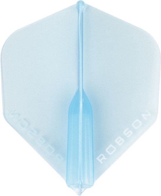 Robson Plus Crystal Clear Blue Std. - Dart Flights van Merkloos