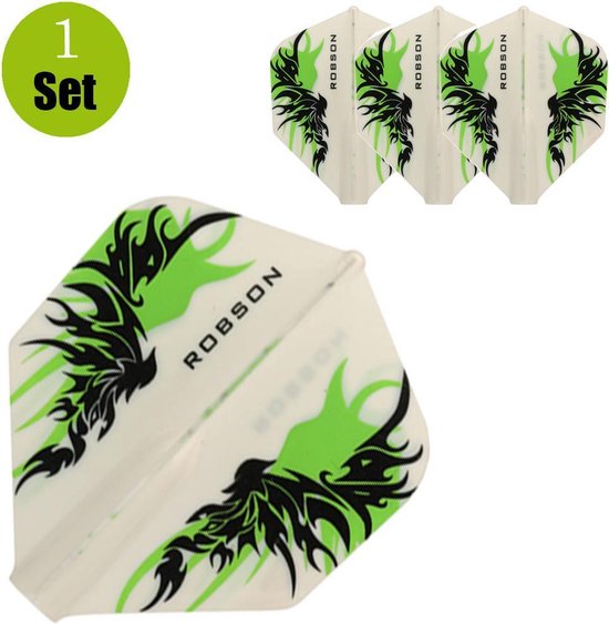 Robson Standaard Tribal Dartflights - Finn White van Robson