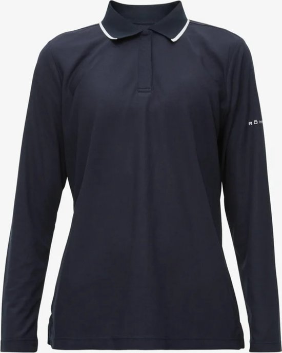 Röhnisch Midred Long Sleeve Poloshirt - Navy - Maat XL van Röhnisch