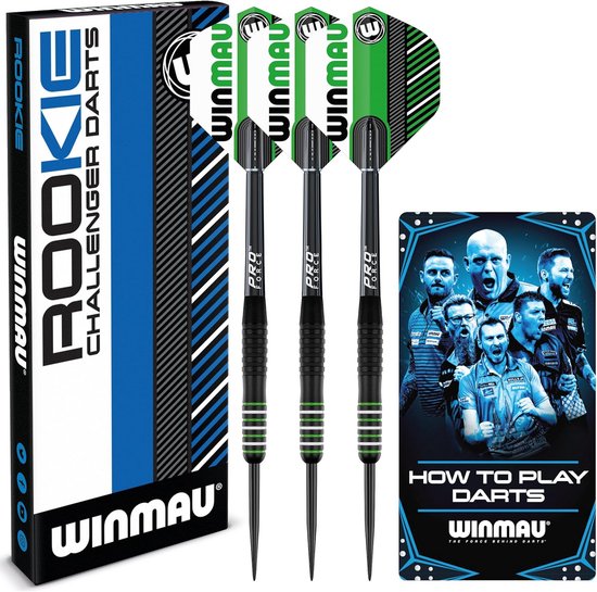 Rookie Dart Set - Ideaal voor Beginners en Gevorderden - Inclusief Flights, Shafts en Exclusief Dart Boekje