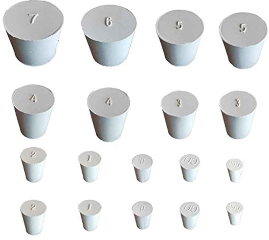 Rubberen Stoppen Set | 8mm tot 37mm | 18 Stuks voor Ballonflessen en Watertanks van Brewferm