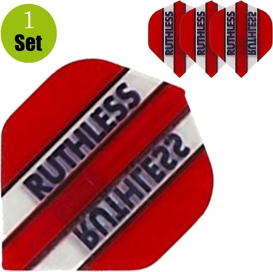 Ruthless Dart Flights - Rood- () van Ruthless