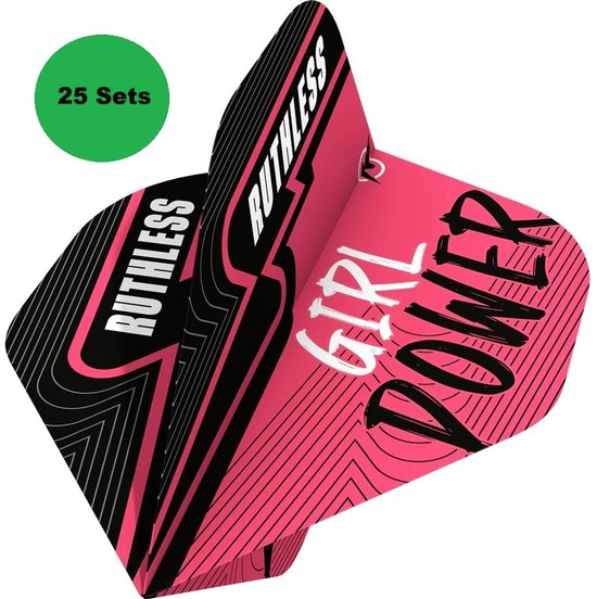Ruthless - Girl Power Roze - Dart Flights - 10Sets van Ruthless
