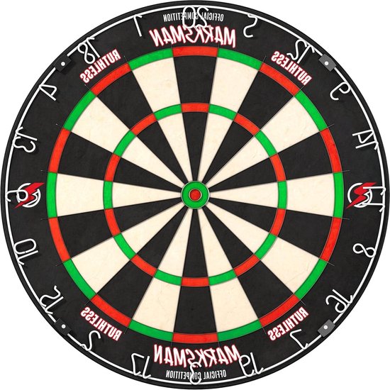 Ruthless Marksman Professioneel Niveau Ultradunne Draad Sisal Dartbord voor Stalen Tip Dartpijlen - DB072 Dartbord van Ruthless