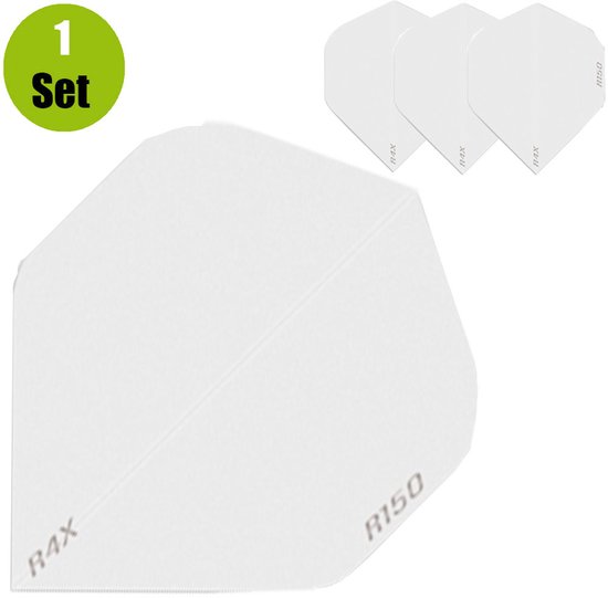 Ruthless R4X HD150 Dartflights - Wit van Merkloos