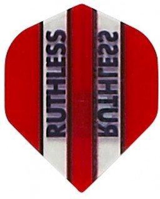 Ruthless Transparant Red - Dart Flights van Ruthless