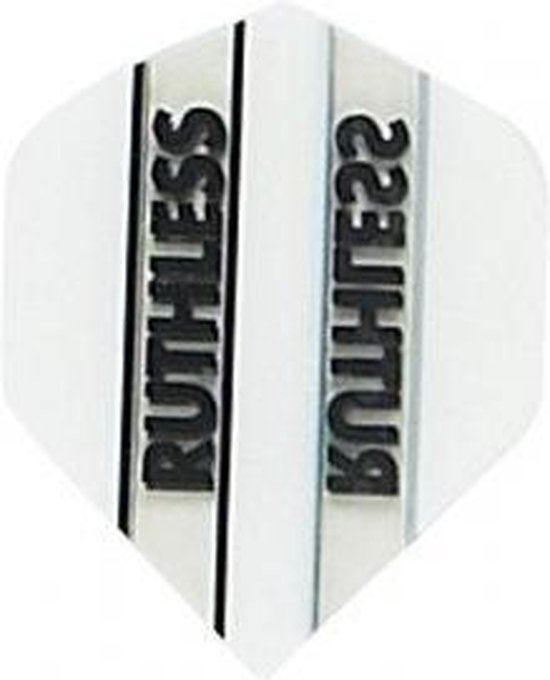 Ruthless Transparant White - Dart Flights van Ruthless
