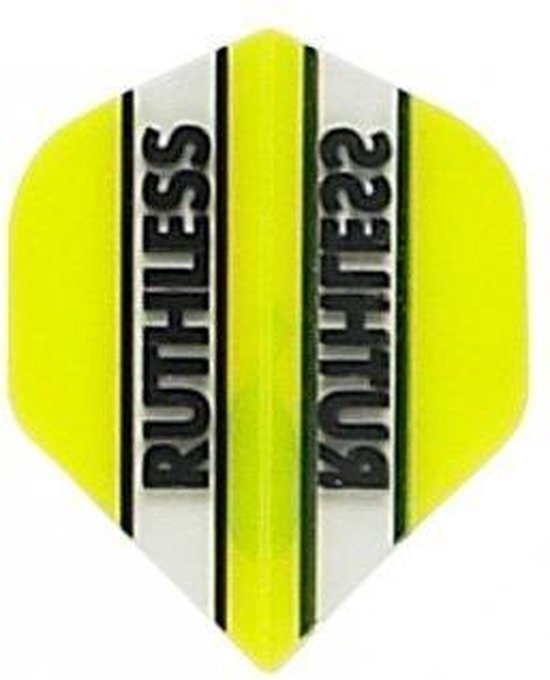 Ruthless Transparant Yellow - Dart Flights van Ruthless
