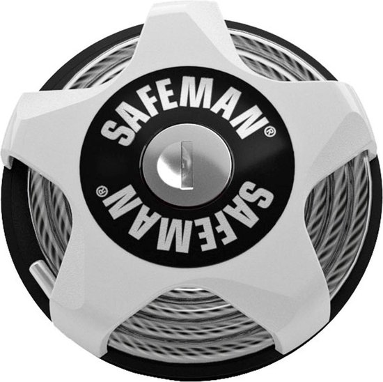 SAFEMAN - Kinderwagen slot | Mountainbike & Racefiets | Compact & Multifunctioneel | Wit van SAFEMAN
