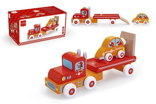 Scratch Vrachtwagen En Race Wagen Oranje 25,6 Cm van Scratch