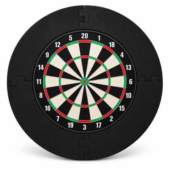 Sercano Dartbord Surround Ring – Modulaire EVA Beschermring – 45 cm Binnenmaat – Afneembare Puzzelring voor Dartbord – Muur Protector voor Darts – Zwart