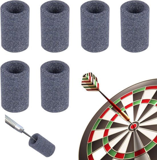 Set van 6 Ronde Potloodslijpers voor Darts, Inclusief Dartpunten en Accessoires, Duurzame Slijpers voor Darts en Pijlen, Perfect voor Precisie en Gebruiksgemak van Merkloos