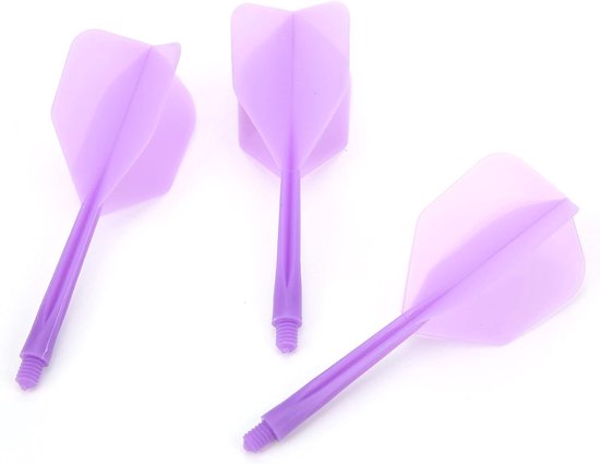 Shafts en Flights, Dart Shafts en Flights Geïntegreerde Dart met 3 X Geïntegreerde Dart en Flights voor 2BA Draaddiameter Dart Barrels(Paars)
