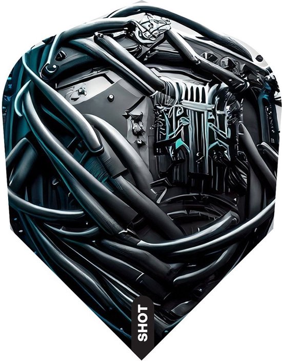 Shot AI Cyberpunk NO6 - Dart Flights van Shot!