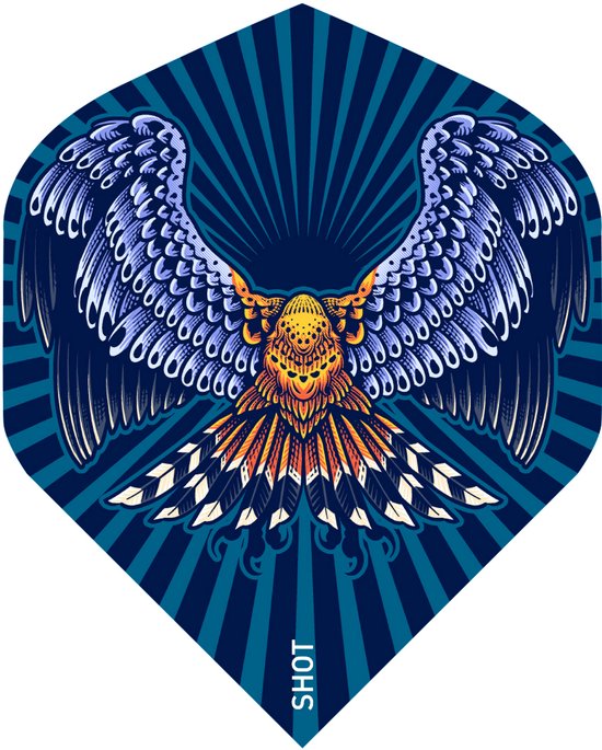 Shot Birds of Prey Kestrel No 2 - Dart Flights van Merkloos