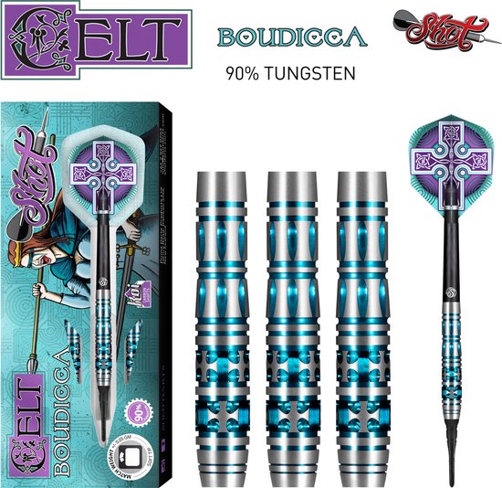 Shot Celt Boudicca 90% Soft Tip - Dartpijlen 20 Gram