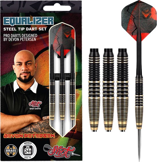 Shot Devon Petersen Equalizer Brass Steeltip 24g van Shot!