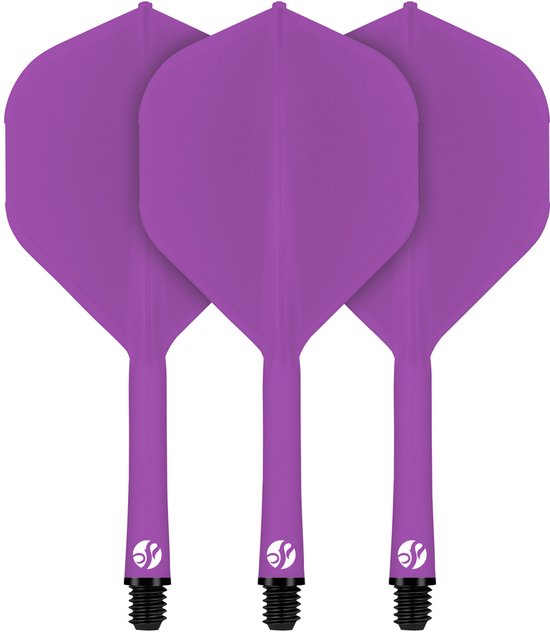 Shot Flight Deck System Purple NO2 - Dart Flights van Merkloos