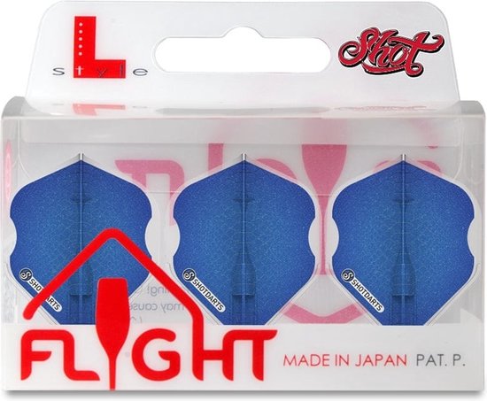 Shot L-Style Americana Gator Blue EZ L1 - Dart Flights van Shot!