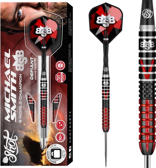 Shot Michael Smith Defiant 90% - Dartpijlen - 22 Gram van Shot!