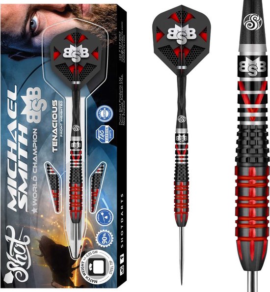 Shot Michael Smith Tenacious 90% - Dartpijlen - 23 Gram van Shot!