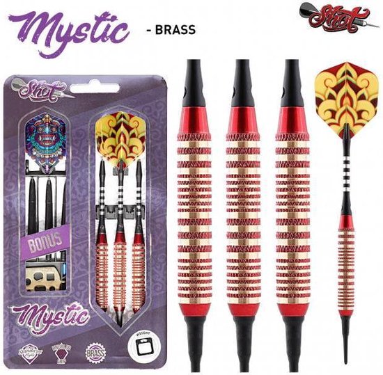 Shot Mystic Brass Red Soft Tip - 18 Gram van Shot!