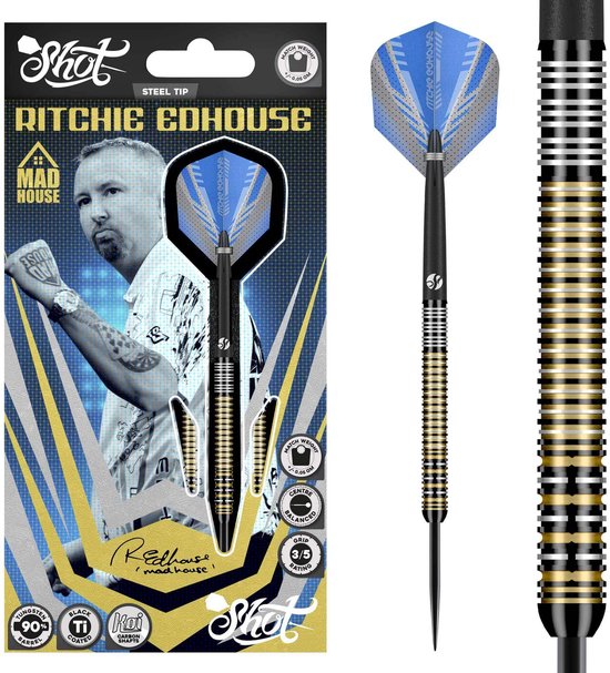 Shot Ritchie Edhouse Madhouse 90% - Dartpijlen van Shot!