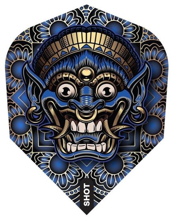 Shot Tribal Weapon Java NO6 - Dart Flights van Merkloos