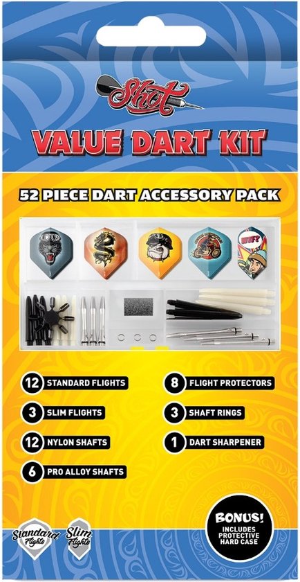 Shot Value Dart Kit van Merkloos